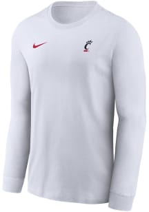 Nike Cincinnati Bearcats White Primary Team Logo Legend Long Sleeve T-Shirt