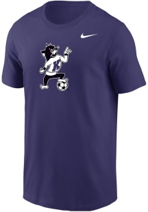Nike K-State Wildcats Purple Varsity Willie Soccer Short Sleeve T Shirt