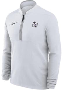 Nike K-State Wildcats Mens White Varsity Willie Track and Field Long Sleeve Qtr Zip Pullover