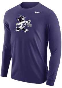Nike K-State Wildcats Purple Varsity Willie Track and Field Long Sleeve T Shirt