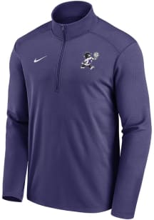 Nike K-State Wildcats Mens Purple Varsity Willie Volleyball Long Sleeve Qtr Zip Pullover