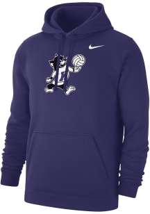 Nike K-State Wildcats Mens Purple Varsity Willie Volleyball Long Sleeve Hoodie
