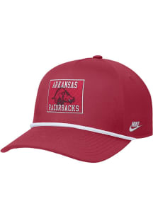 Nike Arkansas Razorbacks Rise Pinch Panel ADJ Adjustable Hat - Crimson