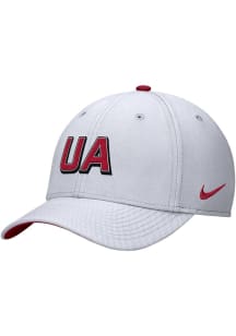 Nike Arkansas Razorbacks Mens White Rise Structured Swoosh Flex Flex Hat