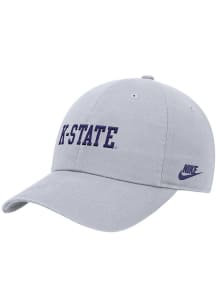 Nike K-State Wildcats Club Cap Unstructured ADJ (team wordmark) Adjustable Hat - White