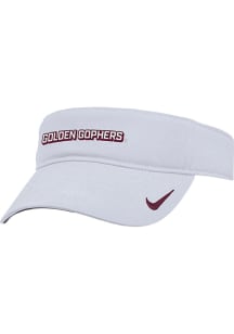 Nike Minnesota Golden Gophers Mens White Ace Visor - Authentic Adjustable Visor