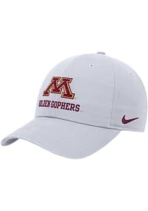 Nike Minnesota Golden Gophers CLUB CAP Adjustable Hat - White