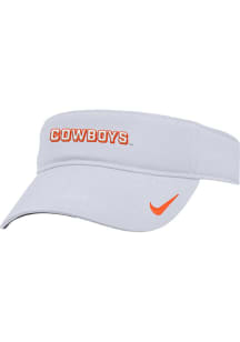 Nike Oklahoma State Cowboys Mens White Ace Visor - Authentic Adjustable Visor