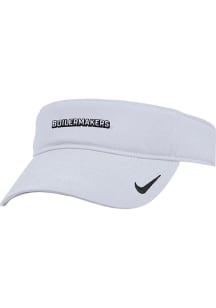 Nike Purdue Boilermakers Mens White Ace Visor - Authentic Adjustable Visor