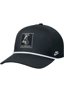 Nike Purdue Boilermakers Rise Pinch Panel ADJ Adjustable Hat - Black