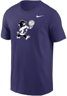 Nike K-State Wildcats Purple Varsity Willie Volleyball Short Sleeve T Shirt