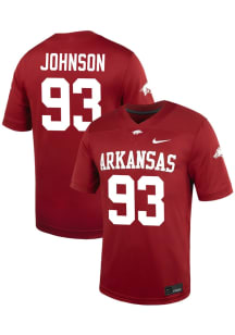 keiundre johnson  Nike Arkansas Razorbacks Red Football Game Name And Number Football Jersey