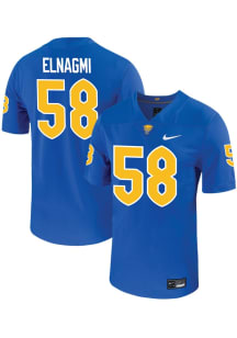 Akram Elnagmi   Pitt Panthers Blue Football Football Name And Number Football Jersey