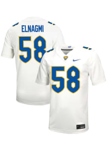 Akram Elnagmi   Pitt Panthers White Football Football Name And Number Football Jersey