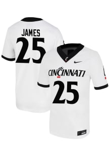 Daniel James  Nike Cincinnati Bearcats White NIL Game Name And Number Football Jersey