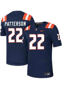 Kaleb Patterson  Nike Illinois Fighting Illini Navy Blue NIL Game Name And Number Football Jersey