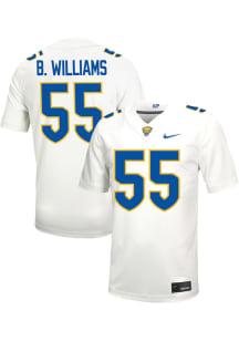 Bj Williams   Pitt Panthers White Football Name And Number Football Jersey