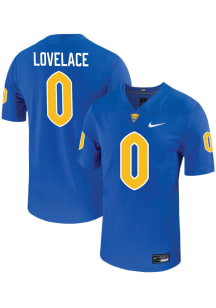 Braylan Lovelace   Pitt Panthers Blue Football Name And Number Football Jersey