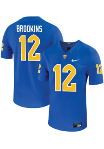 Cruce Brookins   Pitt Panthers Blue Football Name And Number Football Jersey
