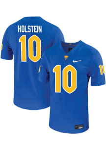 Eli Holstein  Nike Pitt Panthers Blue Football Name And Number Football Jersey