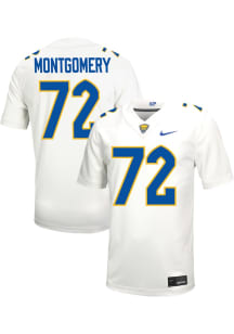 Isaiah  Montgomery   Pitt Panthers White Football Name And Number Football Jersey