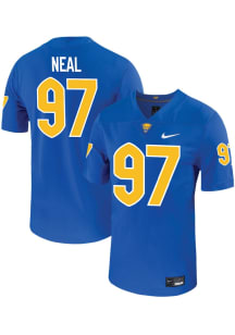Isaiah Neal   Pitt Panthers Blue Football Name And Number Football Jersey