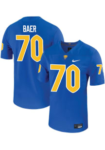 Ryan Baer   Pitt Panthers Blue Football Name And Number Football Jersey