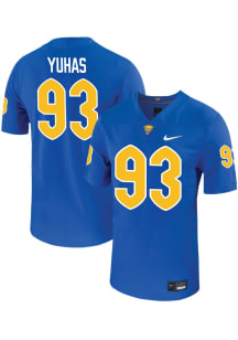 Ty Yuhas   Pitt Panthers Blue Football Name And Number Football Jersey