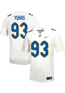 Ty Yuhas   Pitt Panthers White Football Name And Number Football Jersey