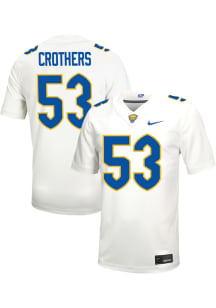 Zachary Crothers   Pitt Panthers White Football Name And Number Football Jersey