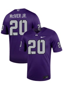 Jevon McIver Jr  Nike TCU Horned Frogs Purple NIL Game Name And Number Football Jersey