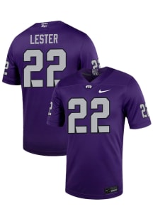 Jordan Lester  Nike TCU Horned Frogs Purple NIL Game Name And Number Football Jersey