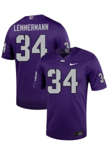 Kyle Lemmermann  Nike TCU Horned Frogs Purple NIL Game Name And Number Football Jersey