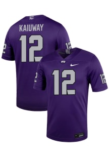Lafayette Kaiuway  Nike TCU Horned Frogs Purple NIL Game Name And Number Football Jersey
