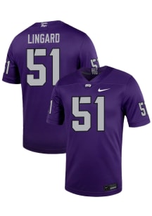 Luke Lingard  Nike TCU Horned Frogs Purple NIL Game Name And Number Football Jersey