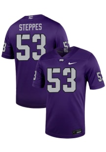 Tobias Steppes  Nike TCU Horned Frogs Purple NIL Game Name And Number Football Jersey