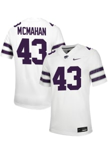 Kaden McMahan  Nike K-State Wildcats White NIL Game Football Jersey