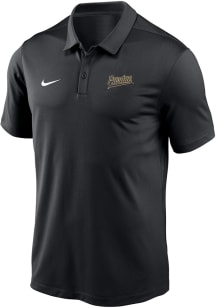 Nike Purdue Boilermakers Mens Black Vintage Script Varsity Short Sleeve Polo