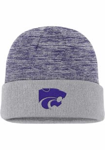 Nike K-State Wildcats Grey C12359 - NK SPACE DIE BEANIE Mens Knit Hat