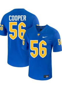 Lyndon Cooper  Nike Pitt Panthers Blue Football Name And Number Football Jersey