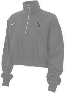 Nike Baylor Bears Womens Grey Phoenix Qtr Zip