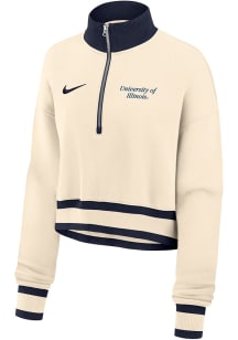 Nike Illinois Fighting Illini Womens Natural Phoenix Qtr Zip