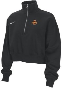 Nike Iowa State Cyclones Womens Black Phoenix Qtr Zip