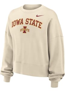 Nike Iowa State Cyclones Womens Natural Phoenix Crew Sweatshirt