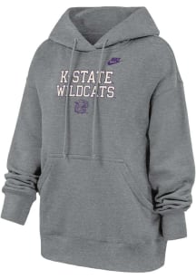 Nike K-State Wildcats Womens Grey Phoenix Hooded Sweatshirt