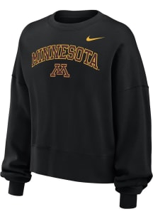 Nike Minnesota Golden Gophers Womens Black Phoenix Crew Sweatshirt