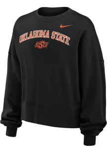 Nike Oklahoma State Cowboys Womens Black Phoenix Crew Sweatshirt