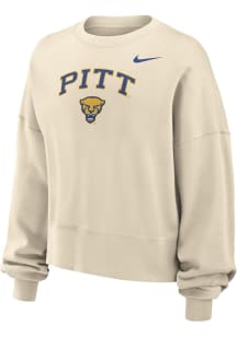 Nike Pitt Panthers Womens Natural Phoenix Crew Sweatshirt