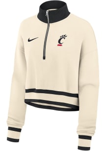 Nike Cincinnati Bearcats Womens Natural Phoenix Qtr Zip