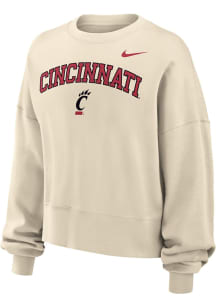 Nike Cincinnati Bearcats Womens Natural Phoenix Crew Sweatshirt